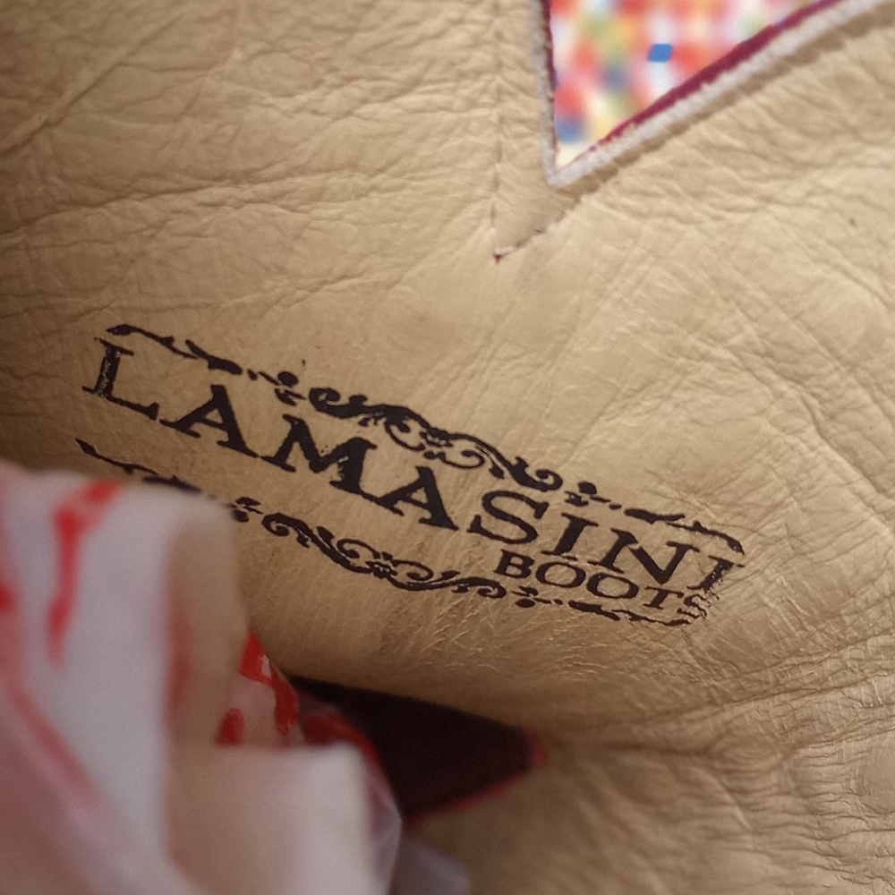 Lamasini Cowboy boots Reptile/Leather made in Mexico (pre-loved) - Picture 4 of 14